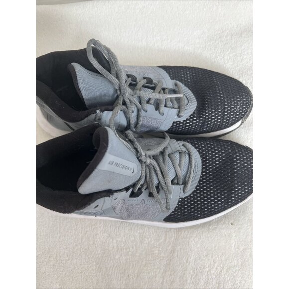 Nike Air Precision II Gray & Black Mens Basketball Shoes Size 9.5 - Picture 4 of 9